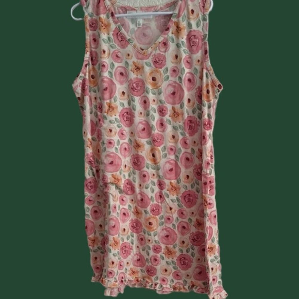 Tank peach and multicolor shirt/DRESS BEACH, STAY AT HOME, OUTINGS, BBQ, SWIFT